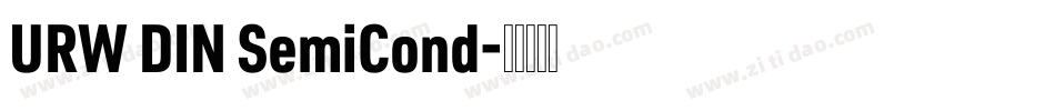 URW DIN SemiCond字体转换
